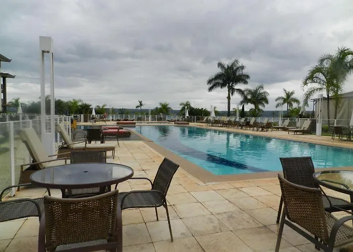 Flat Life Resort Com Vista Do Lago